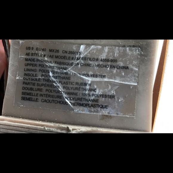 AEO American Eagle Outfitters Snakeskin Huarache Flats sz 9 Y2K - Picture 7 of 7